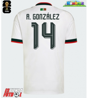 México Armando Gonzalez #14 Segunda Equipación Mundial 2026 Manga Corta